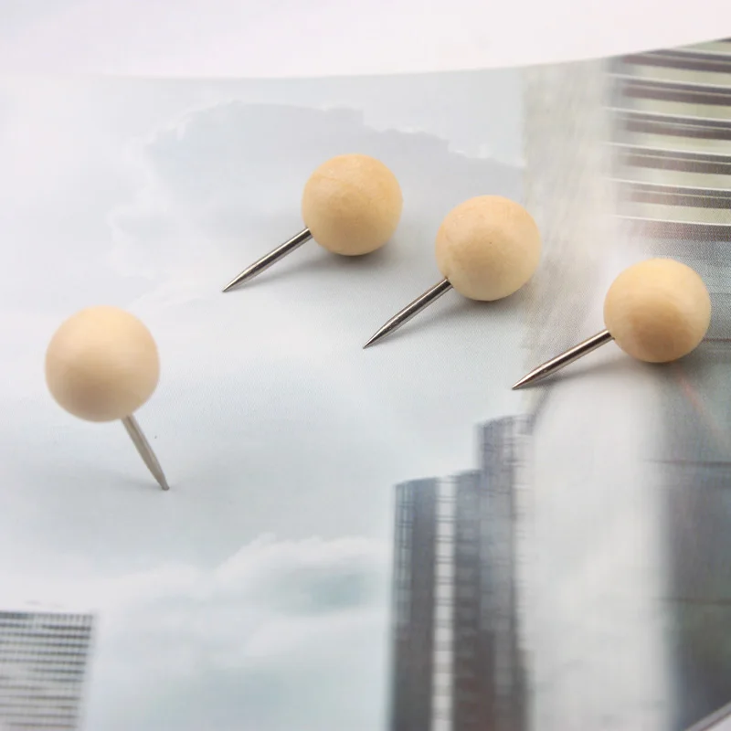 10 шт. новинка круглая квадратная деревянная нажимная штифтовая бумага карта