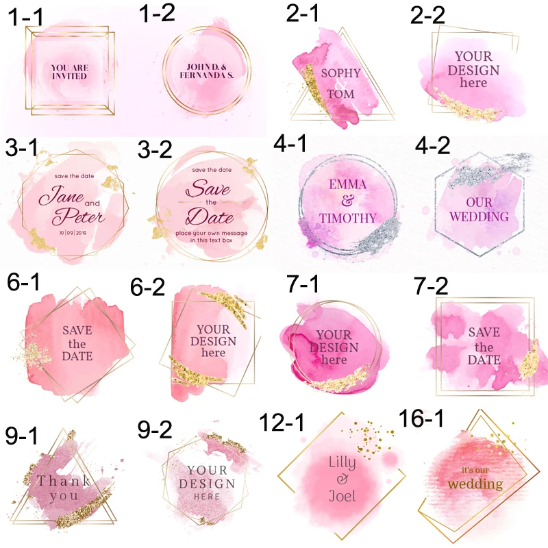 Персональный логотип Свадебные идентификатор конфетная Сумка Теги Юбилейная