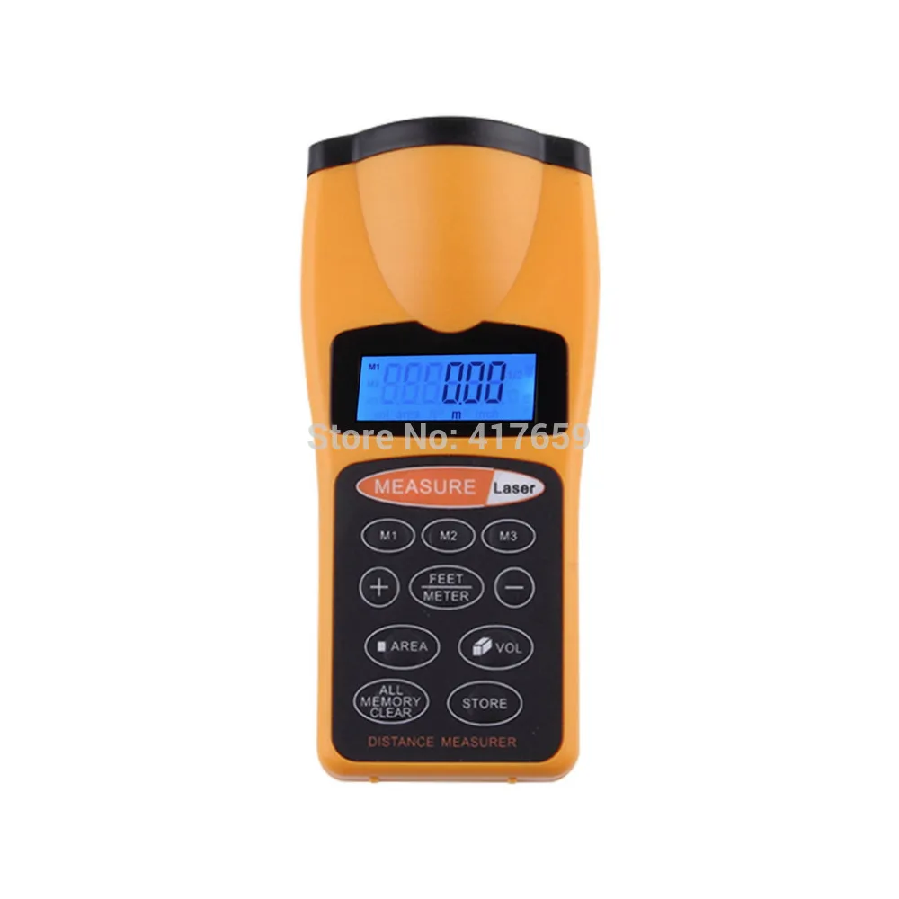 Professional Durable CP-3007 Ultrasonic Distance Measure Laser Designator Point Rangefinder LCD Night Light Backlight Hot Sale |