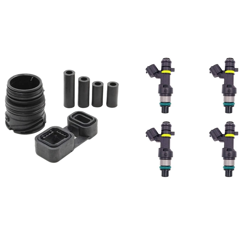 

2 комплекта автомобильных аксессуаров: 1 комплект топливных форсунок 16600-EN200 и 1 комплект уплотнительной трубки коробки передач, комплект упл...