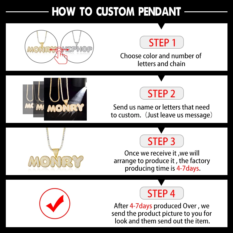 Хип хоп заказное имя буквы пузыря кубического циркония Bling комбинация слов