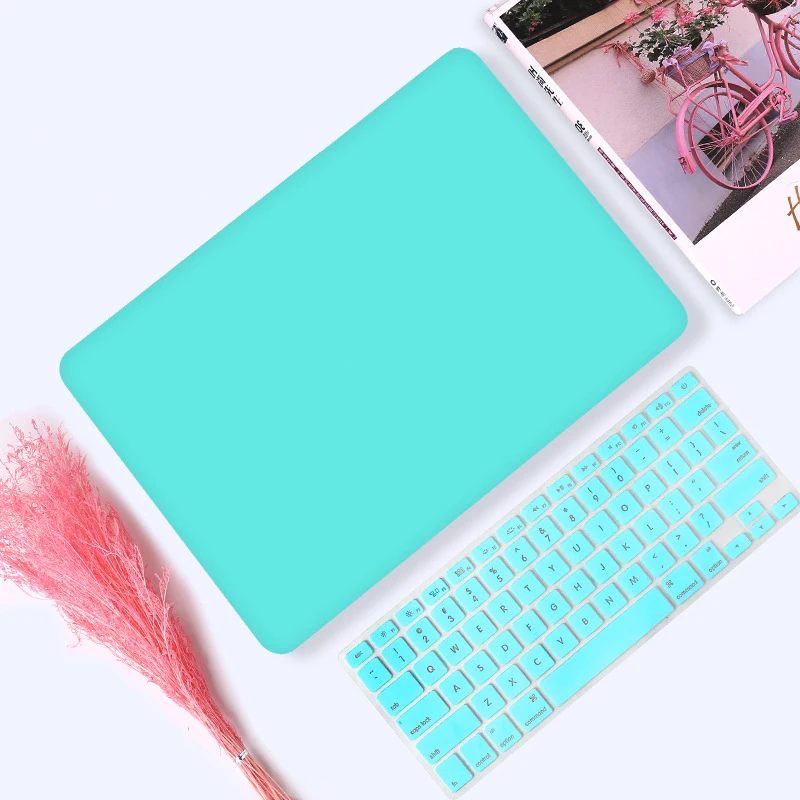 Пластиковый матовый розовый чехол для ноутбука Macbook Pro Air retina 11 12 13 15 дюйм чехол для клавиатуры защитный чехол для ноутбука чехол