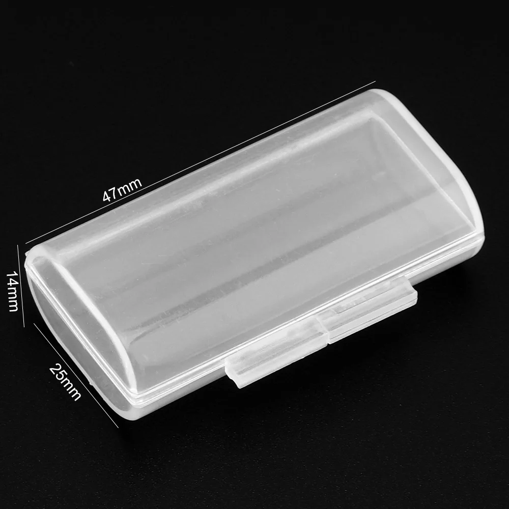 

1 Pc Universal Transparent Hard Plastic Battery Case Holder Storage Box Fit for 2 Pcs AAA Standard or Rechargeable Battery