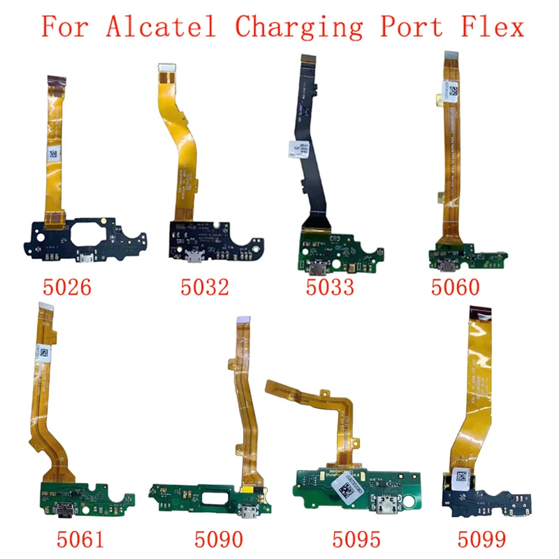 

USB Charging Port Connector Board Flex For Alcatel 5026 5032 5033 5060 5061 5090 5095 5099 6055 Flex Cable Replacement Part