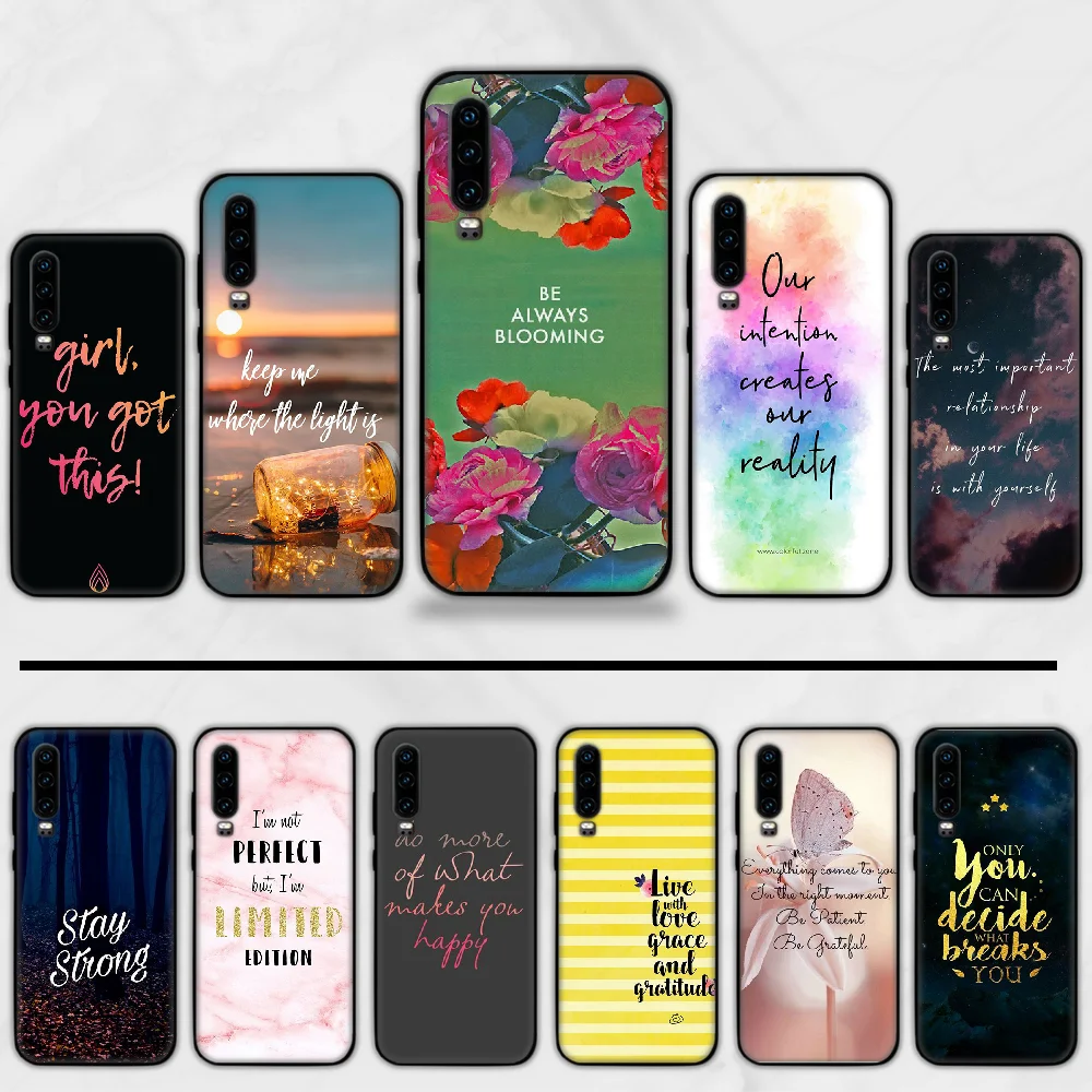 Buy Quotes DIY Printing Phone Case cover Shell For Huawei Honor view 7a5.45inch 7c5.7inch 8x 8a 8c 9 9x 10 20 10i 20i lite pro on