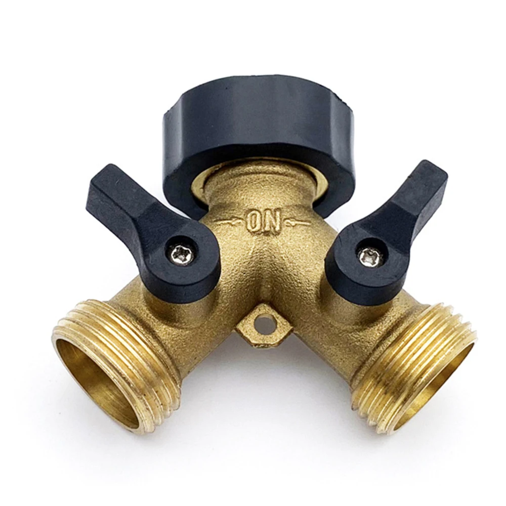 

Connector Brass Garden Water Pipe Joint Universal Splitter Watering Supplies Durable High Quality All Copper Hose Adapter