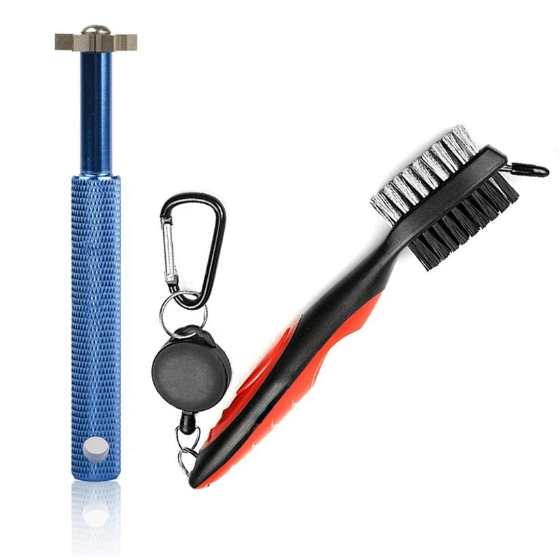 Точилка для гольфа инструмент точилка клюшек и выдвижная щетка практичный