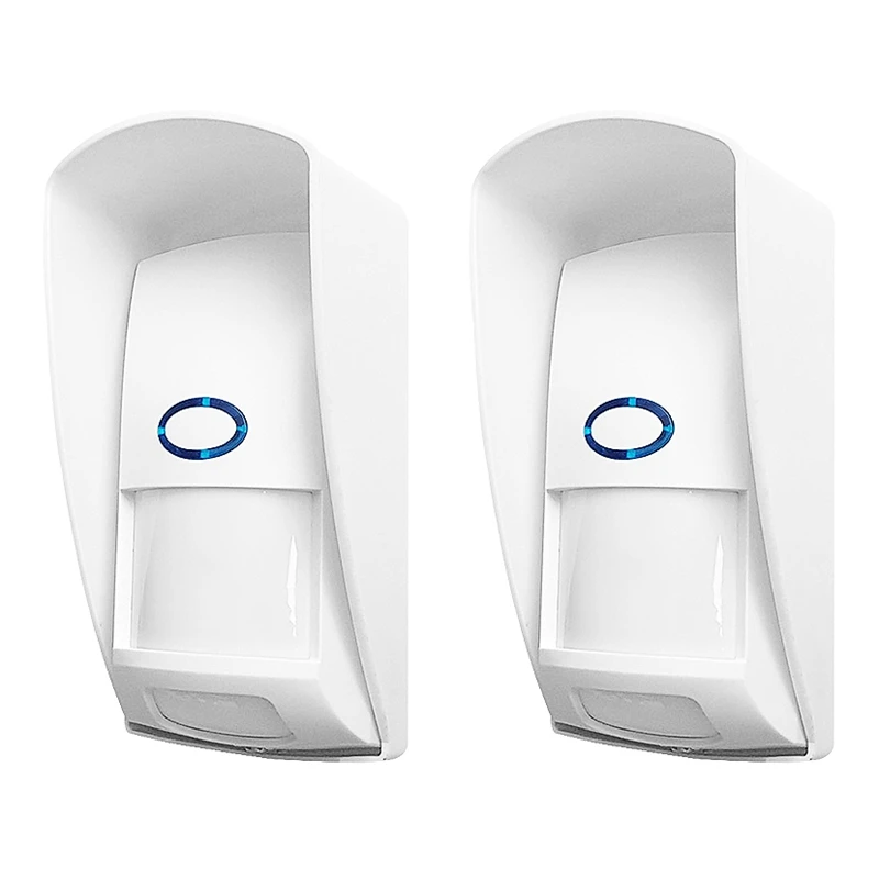 

2Pcs CT70 Outdoor Waterproof Wireless PIR Sensor Infrared Motion Detector 433Mhz Pet Immune Anti-Pet