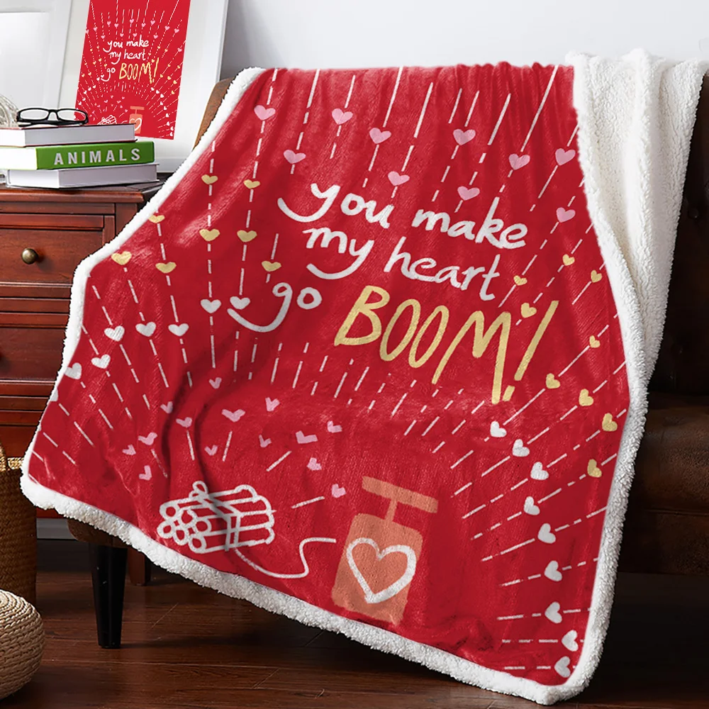 Одеяло Love Bomb Boom Флисовое одеяло с цветочным рисунком для детей диване девочек