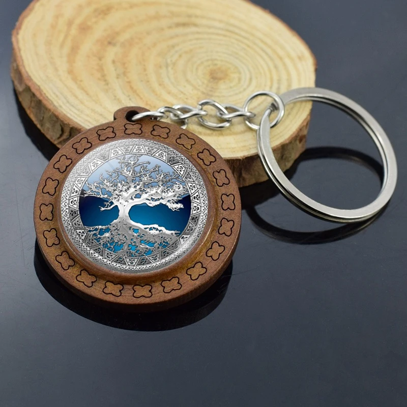 Деревянный брелок Дерево жизни для мужчин и женщин|Брелоки| |