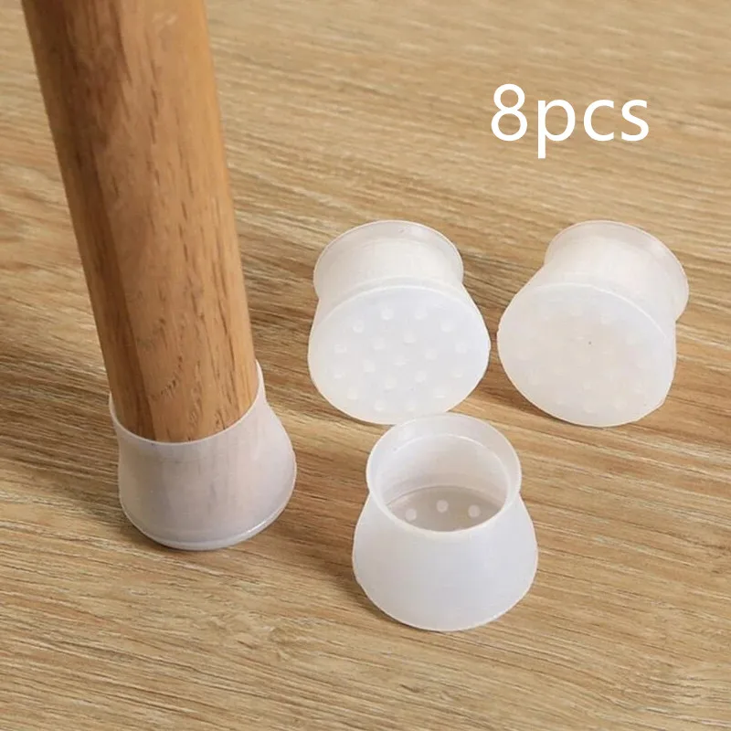 

8pcs non-slip silicone cap pads for table legs table foot pads table leg protectors floor protectors furniture leg protectors