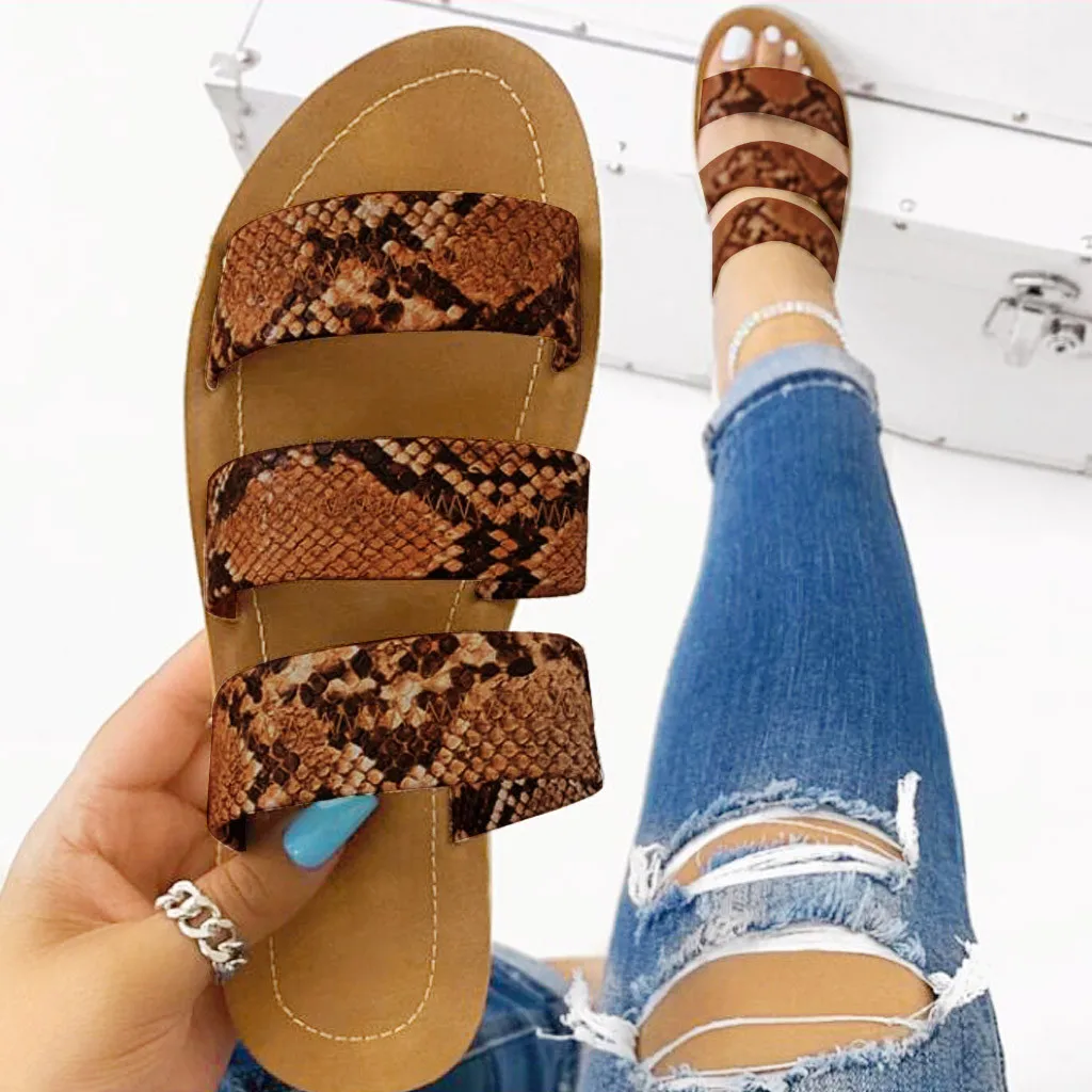 SAGACE/женская повседневная обувь Домашние Банные Тапочки со змеиным узором Новая