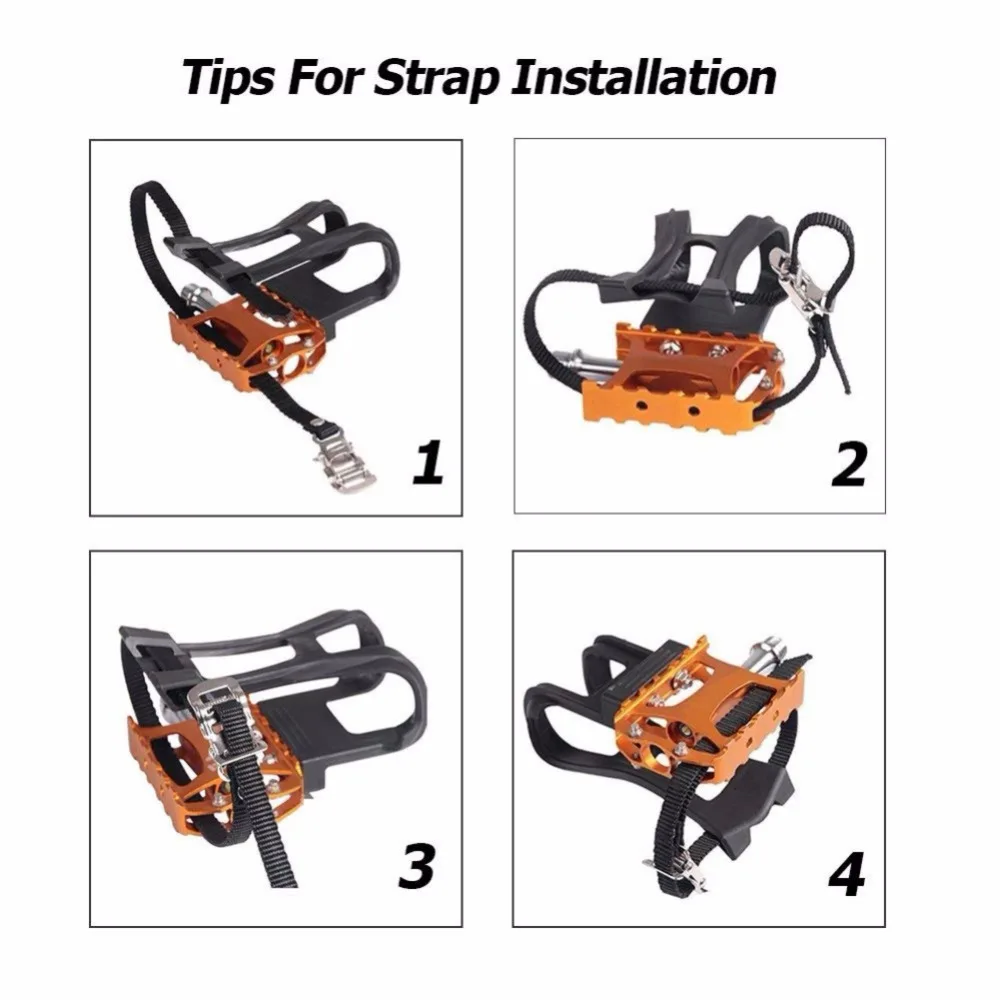 Bike Pedals Accessories Road Black Toe Clip Dog Mouth High Quality Ultralight Pedal Bicycle | Спорт и развлечения