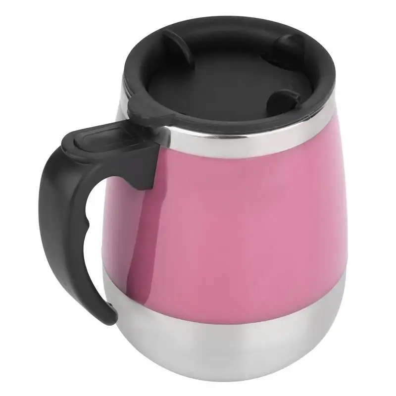450ml Coffee Mug Creative Stainless Steel Automatic Mixing Cup With Lid Mix Bottle Double Insulated Self Stirring | Дом и сад