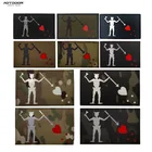 1 шт с дизайном морских котиков команда ИК инфракрасный Светоотражающие военные патч с застежкой-липучкой тактический фонарь с дизайном морских котиков команда трезубец патч аппликация