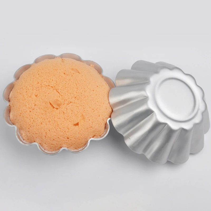 6 шт. Форма для яиц из алюминиевого сплава профессиональная многоразовая мини