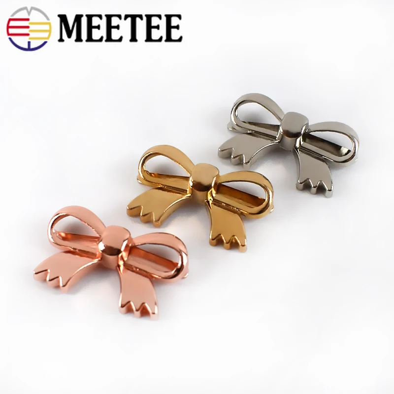 Meetee/4 шт. 29x18 мм с бантиком металлической пряжкой металлическим покрытием для