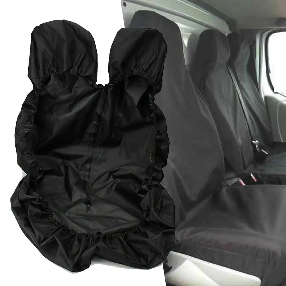 

New Heavy Duty Waterproof Black Van Seat Covers 2+1 For FORD TRANSIT CUSTOM Seat Covers Protectors