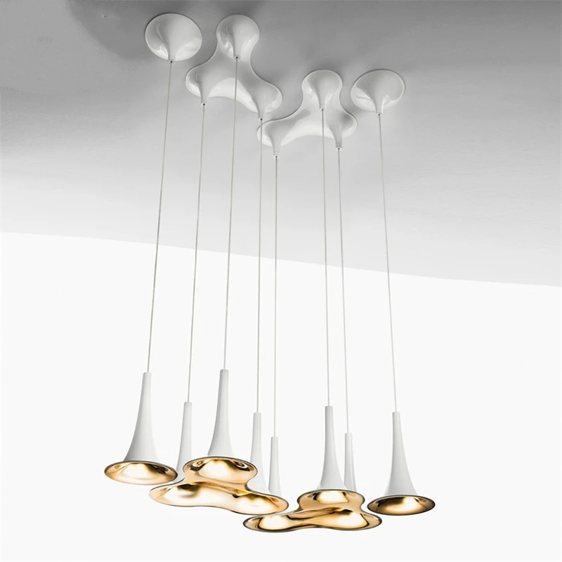 Постмодерн креативный ПП цинковый сплав белый светодиодный подвесной