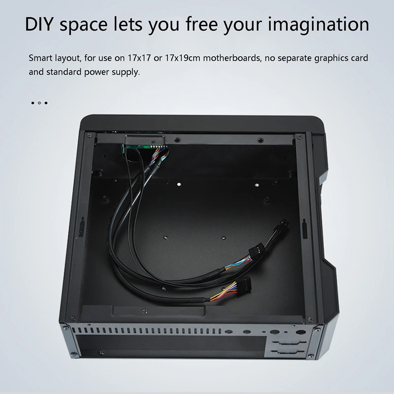 MX02 Mini ITX Computer Case HTPC Host Chassis USB2.0 Enclosure Industrial Control for Office Business | Компьютеры и офис