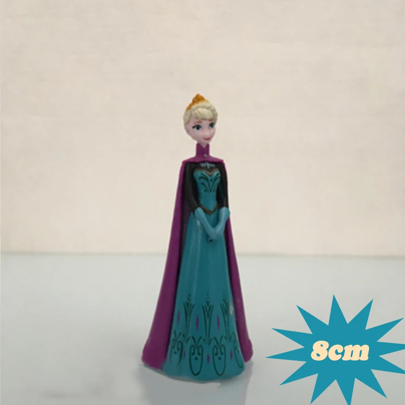 Elsa 3 Подлинный Дисней Холодное сердце 2 Эльза Анна Олаф модель прекрасный рисунок набор ПВХ пластиковые игрушки для детей подарок на день рождения - Цвет: Elsa 3