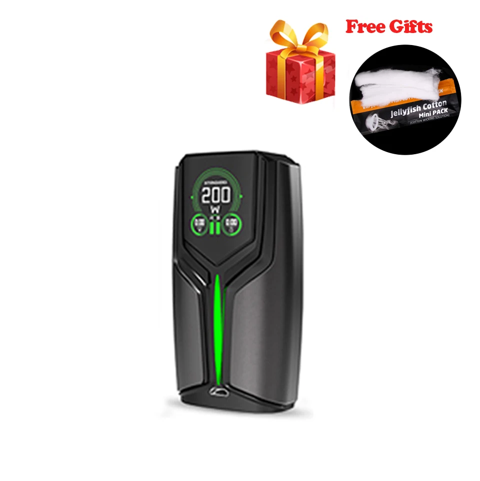Gun Metal mod Флюс бокс мод 200 Вт Vape комплект Двойной 18650 батарея с OLED цветной экран дисплей электронная сигарета наборы для электронной сигареты RDA RTA Tank - Цвет: Gun Metal mod