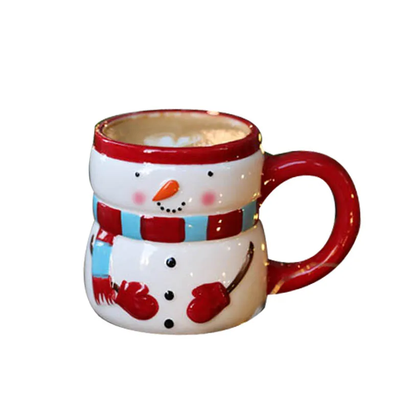 

350ML(11oz) Christmas product Christmas gift pack Santa Claus/Snowman Ceramics Mugs coffee mug Milk Tea office Cups Drinkware