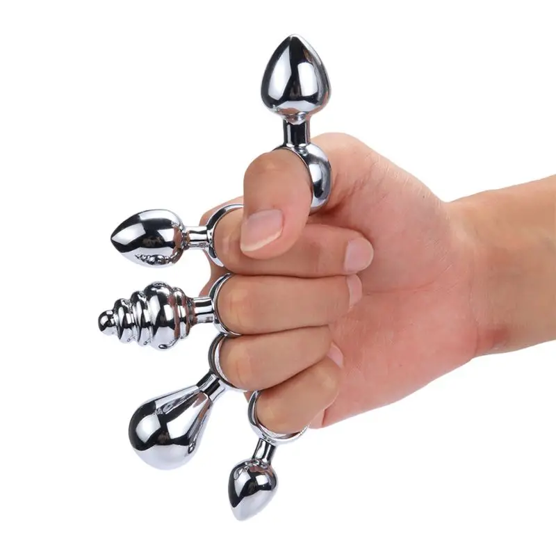 1PC Stainless Steel Butt Plug Anal Bead Stimulator Sex Toys Dildo Gay | Красота и здоровье