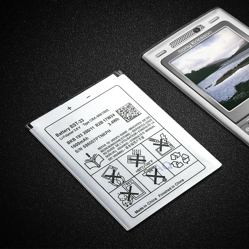 new bst 33 li ion mobile phone battery for sony ericsson w205 w300 w300i w302 w395 w595 w595a w610 w610i w660 w705 w705u 1000mah free global shipping