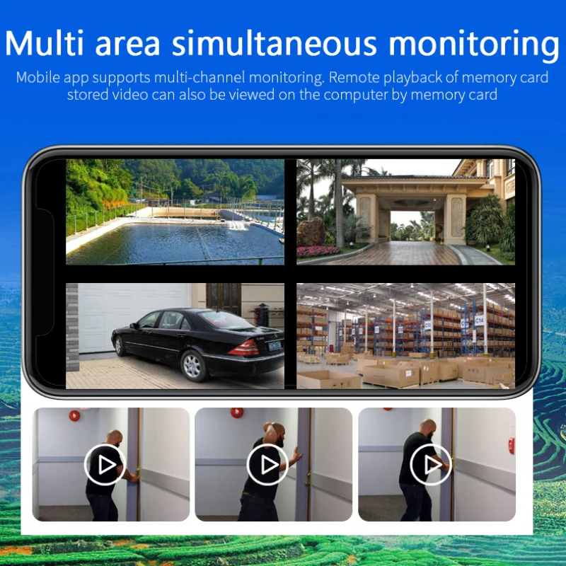 

2MP HD PTZ Wifi Camera Outdoor Night Vision Motion Detection Audio WiFi Camera 1080P Night Vision Cloud IP Camera Surveillance