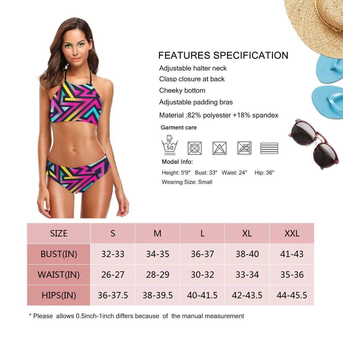 

Geometric Prints Swimsuit for Women 2021 Two Pieces Bikinis Set Women's Bathing Surfing Suits Swimwear Bikini Set Feminino