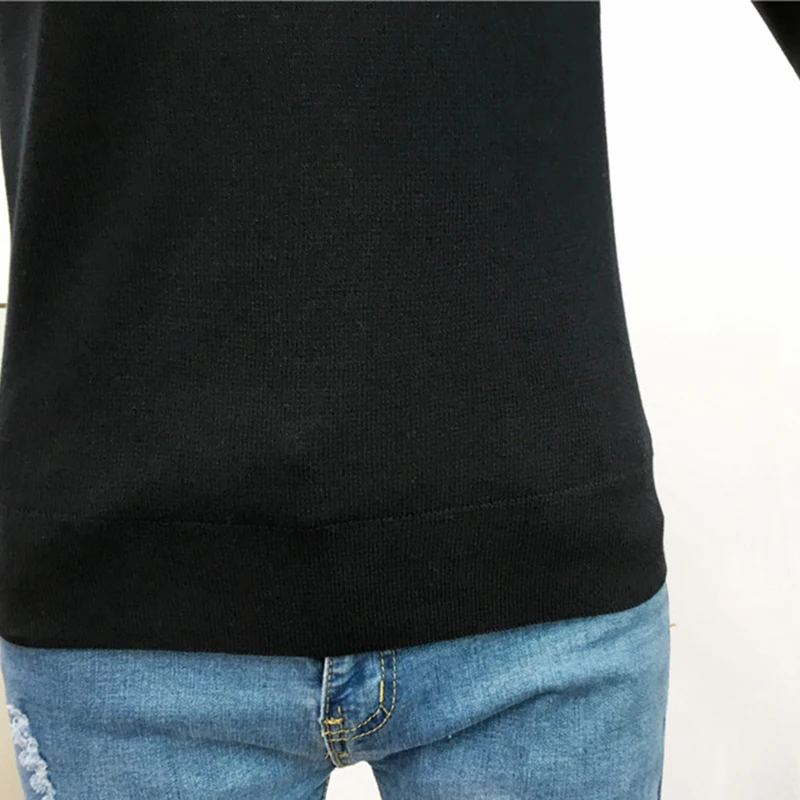 Knitted Women Solid Sweaters And Ruffled Collar Long Sleeve Casual Pullovers Sueter Mujer Tops Winter Sweet Korean Jumper