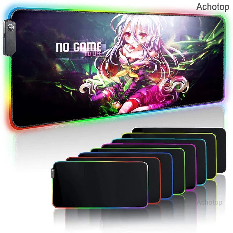 

Игровой коврик для мыши с RGB подсветкой, не игровой коврик для мыши, с светодиодный ШИМ цветным сияющим светодиодным удлиненным освещением, ...