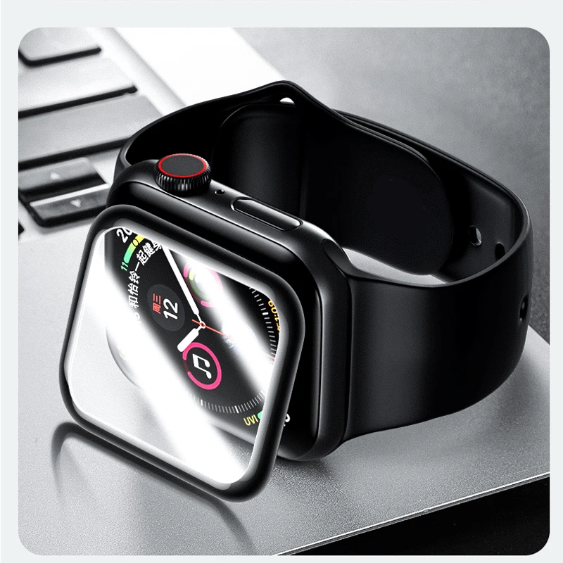 Screen Protector for apple watch 5/4/3/2/1 3D Curved Anti-Scratch Anti-Bubble protective glass iwatch film 44mm 40mm 42mm 38mm | Наручные