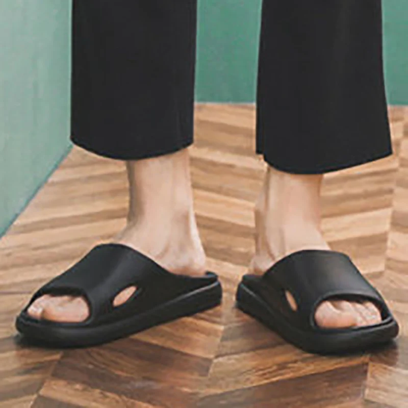 

EVA Home Slippers Men Bathroom Shoes Hole Leaking Sandals Indoor Men Shoes Shower Women Slipper Anti-slip Summer Slides