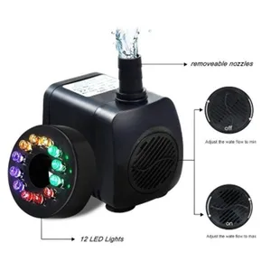 Погружной насос 15 Вт, галлона в час, US110VEU220V, светодиодный мини-водяной насос для аквариума, пруда, фонтана
