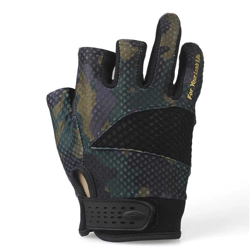 Ryojin перчатки для рыбалки с тремя пальцами защита от солнца износостойкие