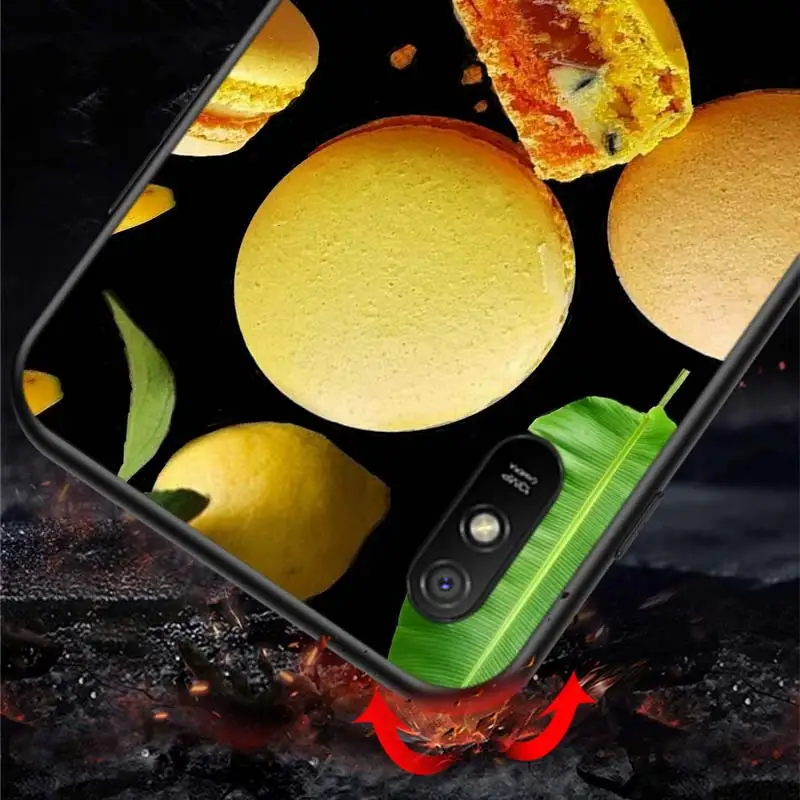 

Macarons Cake For Xiaomi Redmi K30 Ultra 10X 9C 9A 9 Prime GO K20 8A 8 7A 7 S2 6A 6 5 4X Pro 5G Black Phone Case