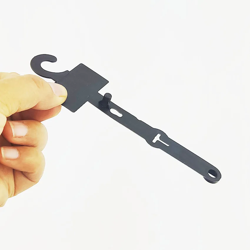 Tanie Opakowanie Z Tworzywa Sztucznego Akcesoria Odzieżowe Wyświetlacz Wiszący Klips Klamra Klamrami PP Skórzany Pasek Produkty Na Kołki Haki HK10 200 Sztuk