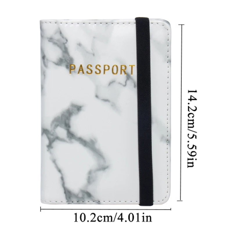 Обложка для паспорта в мраморном стиле водонепроницаемый держатель дорожная
