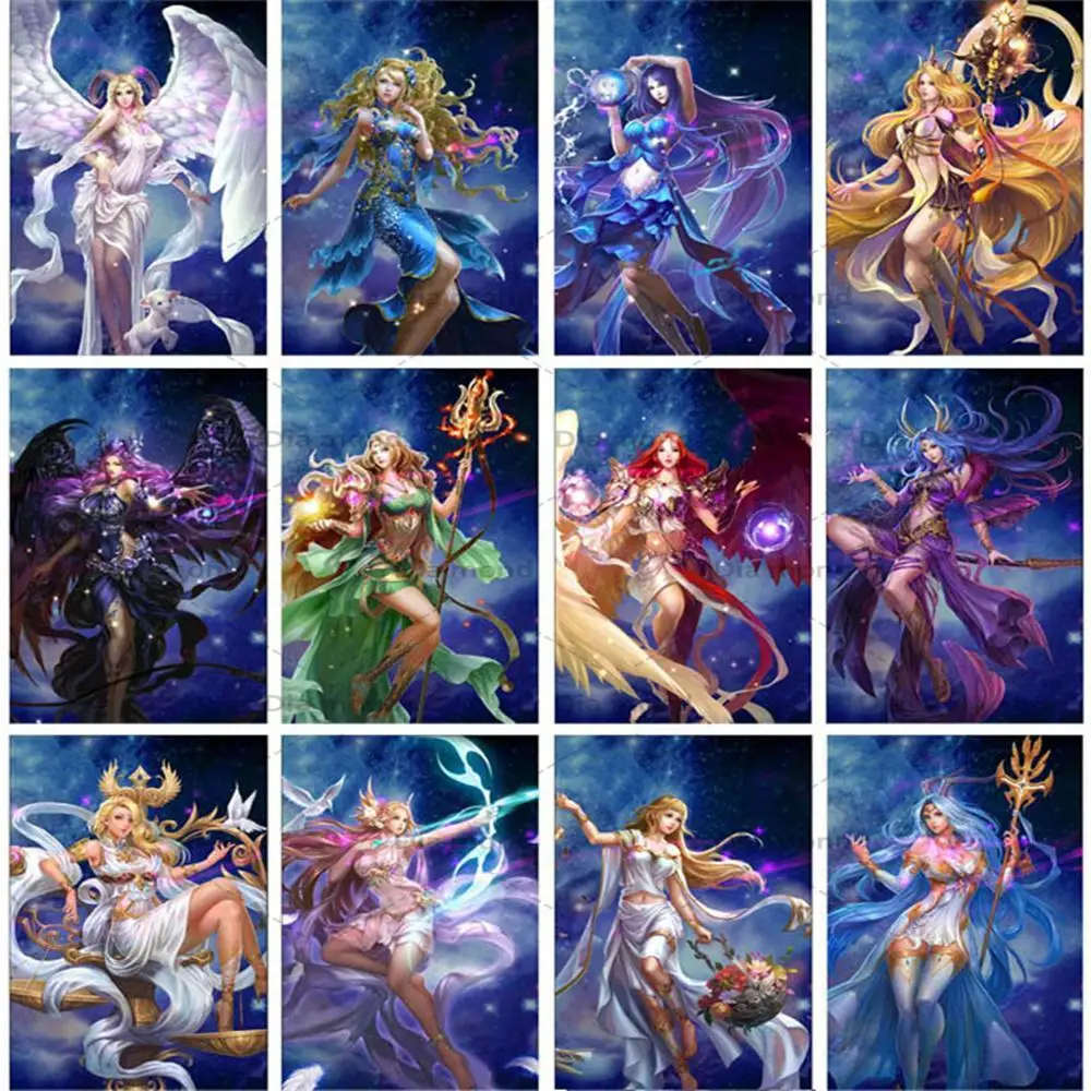 

Diamond Painting Fantasy Constellation 5D DIY Diamond Embroidery Fairy Cross Stitch Girls Birthday Gift Handmade Home Decor