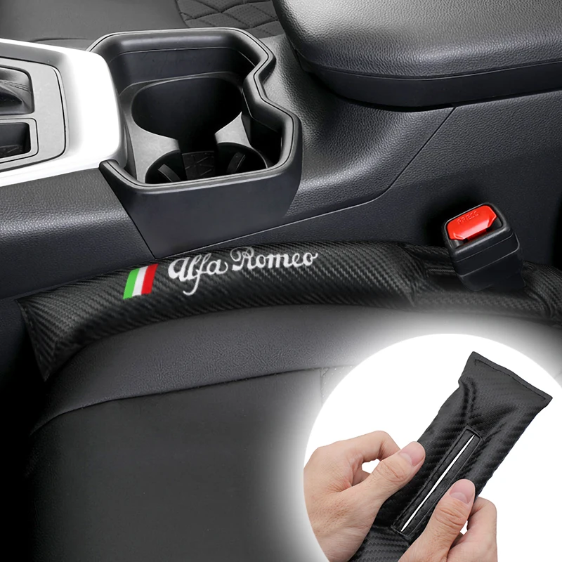 

Soft Car Seat Side Gap Strip Auto Seat Gap Filler Plug Gap Pad Accessories For Alfa Romeo Giulietta Spider GT Giulia Mito 147