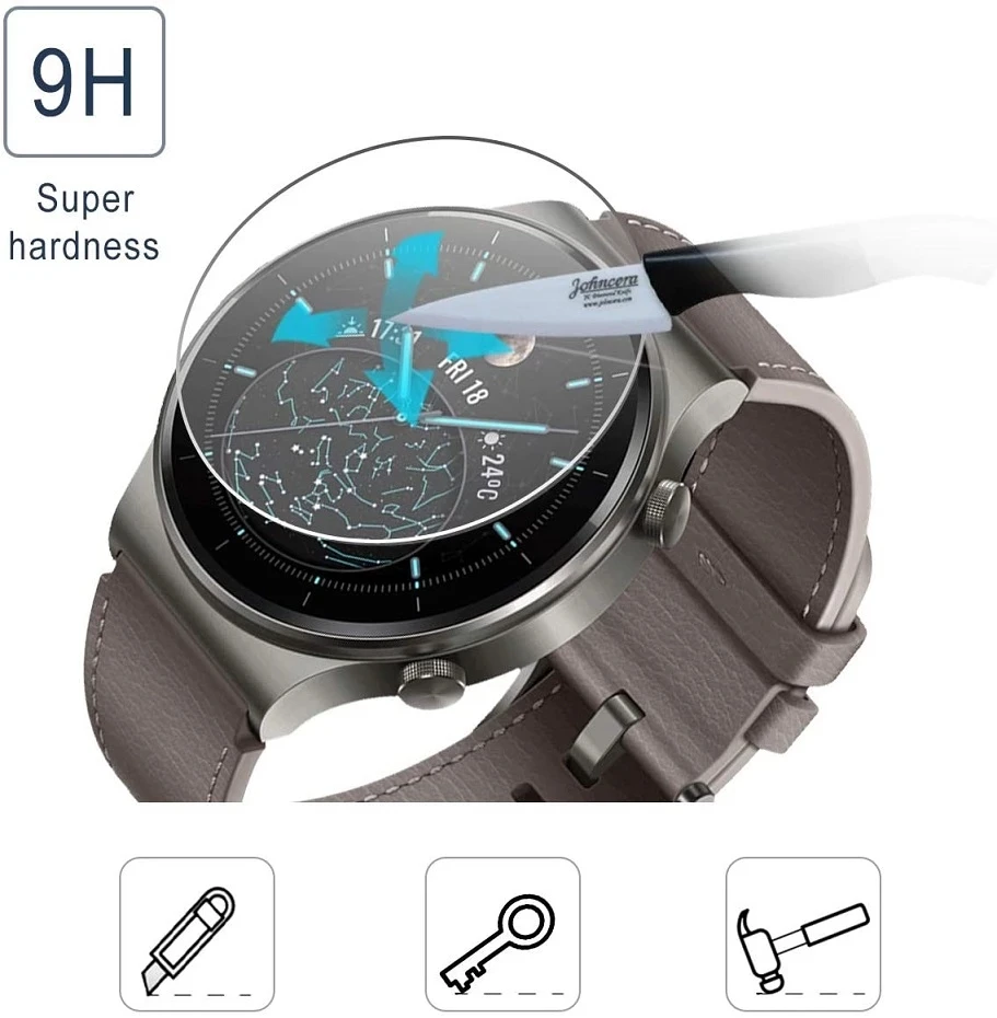 Защитная пленка из закаленного стекла для Huawei Watch 3 GT Active/Elegent/2e Honor Magic 2 46 мм GT2 42 GS Pro