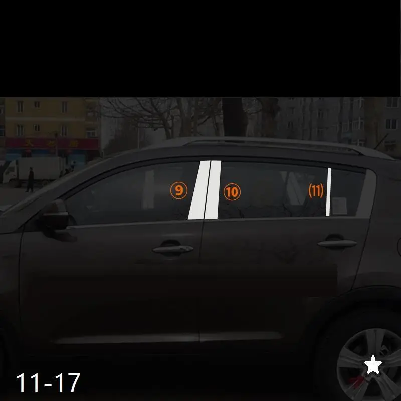 Автомобильные хромированные оконные ножные педали для дверей и экстерьеров