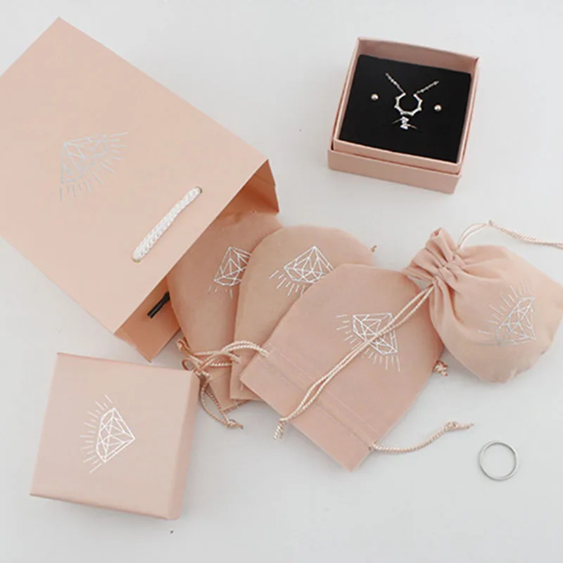 

Drop Shipping Earrings Ring Necklace Jewelry Gift Box Velvet Bag Gift Bag,Only For Buy Other Items Don't Sell Individually