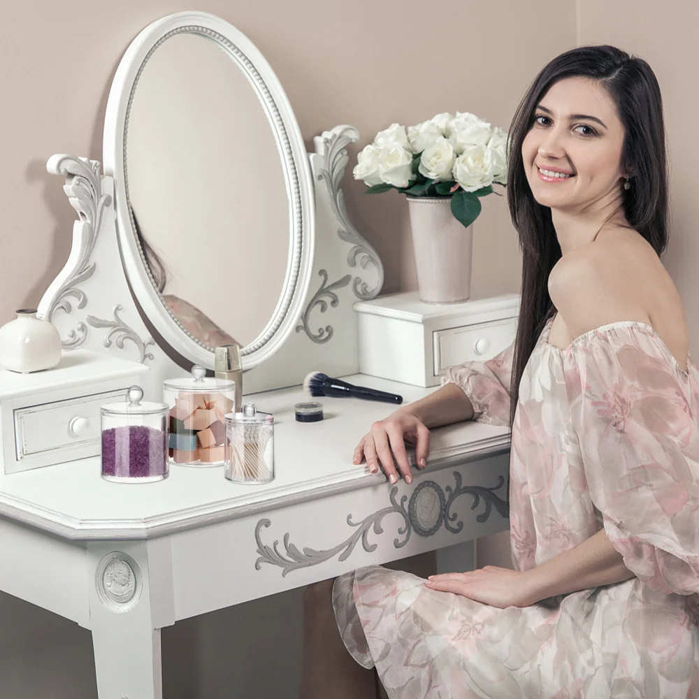 

3 Pcs 1 Set Dust-proof Storage Boxes Swab Containers with Lid (Transparent)