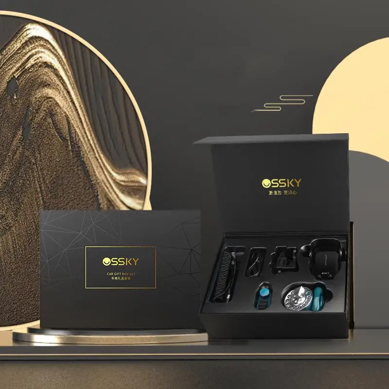 

4 шт./компл. набор автомобильных подарочных коробок кабель для передачи данных зарядное устройство указатель номера парковки с крючком пода...