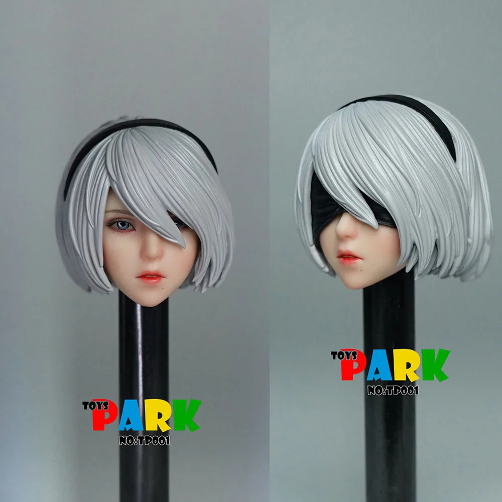 В наличии Toy park TP001 1/6 2B Sister Head Sculpt NieR:Automata женская модель резьбы по голове для 12