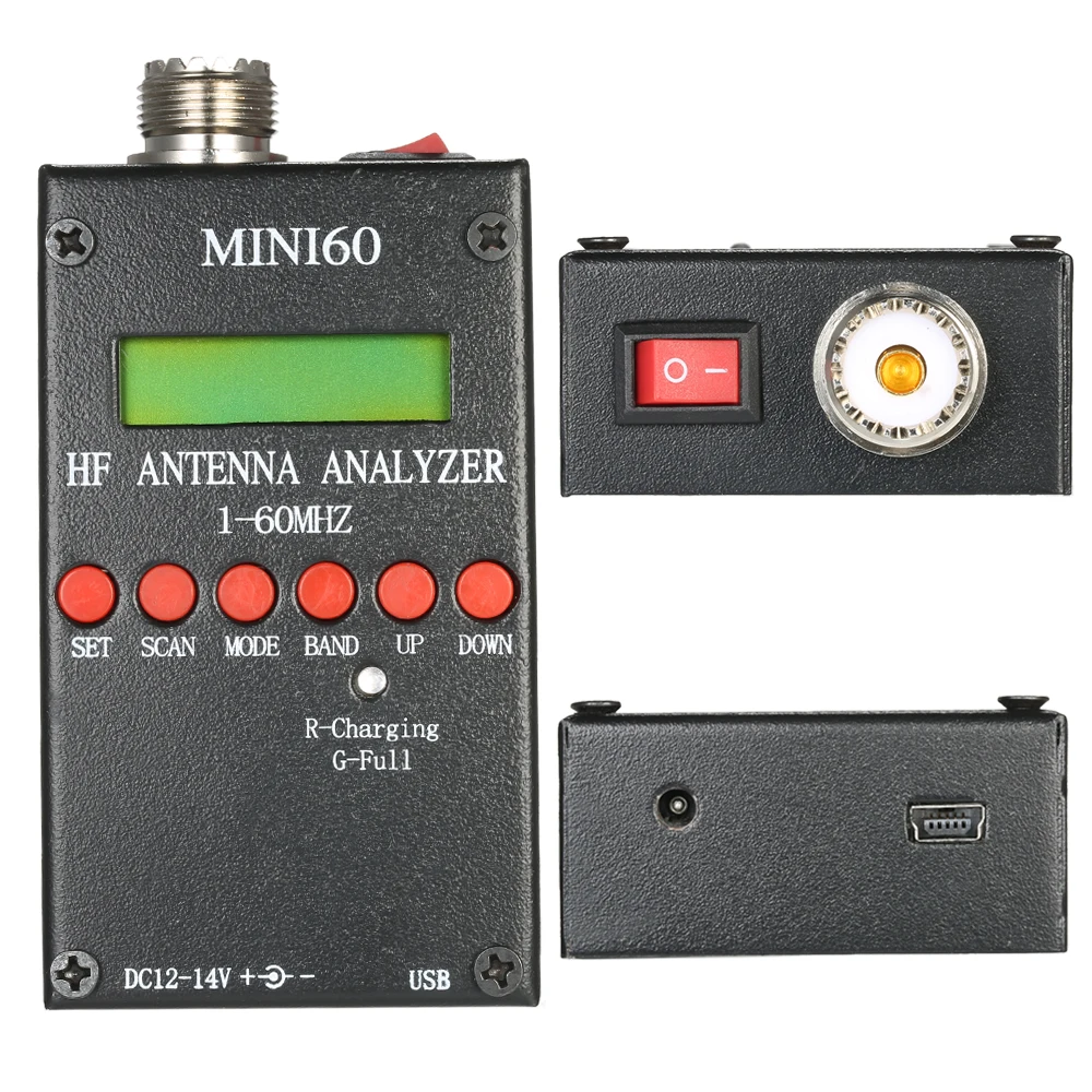 Новинка Mini60 антенный анализатор Измеритель 1 60 МГц SARK100 AD9851 HF ANT SWR для Хэм радио