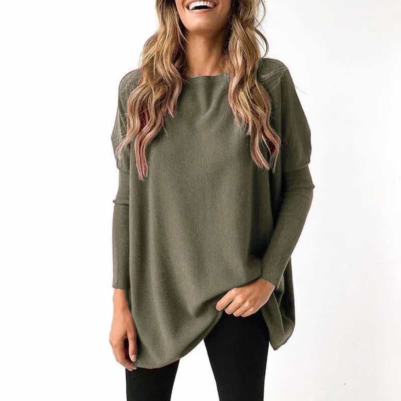 Womens Tops Ladies Sweater Winter Warm Coat Fashion Pullover Baggy Long Sleeve Tunic Casual | Женская одежда